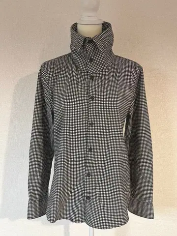 더 테스트 체크 셔츠 하이넥