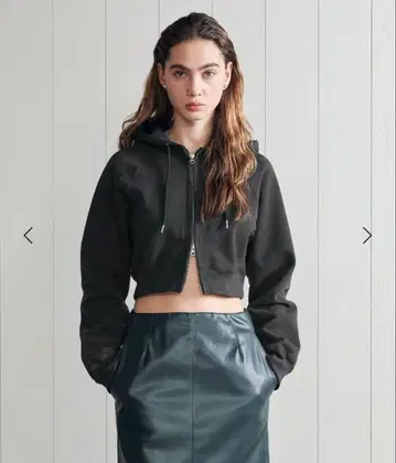 <H> 드라이 터치 맨투맨 지퍼 후드티