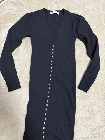ZARA 블랙 니트 롱 원피스