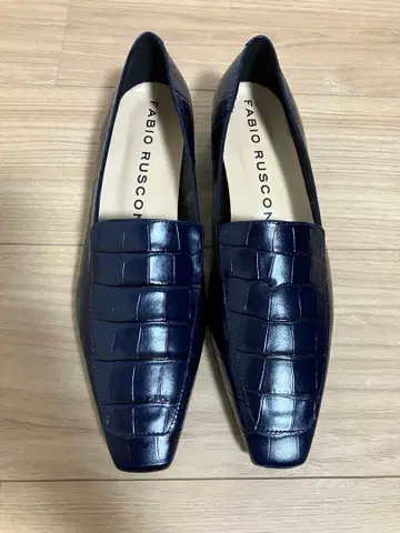 [ 미사용 새상품 ] FABIO RUSCONI 네이비 로퍼 size38