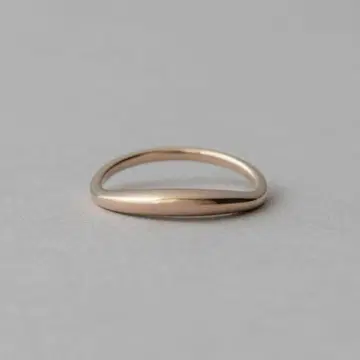 ete 크레센트 문 링 7호 미스트 핑크 골드