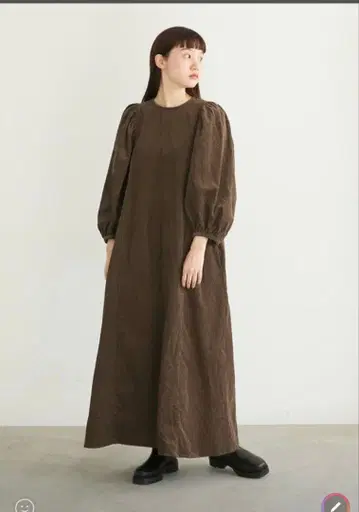 universal tissu 일본제 코듀로이 개더 슬리브 원피스