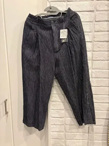 Plantation 스트라이프 패턴 캐주얼 팬츠 S