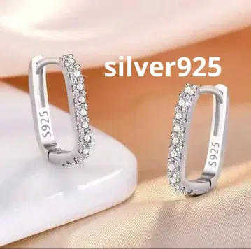 silver925 후프 귀걸이