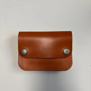 가죽 접이식 지갑 브라운