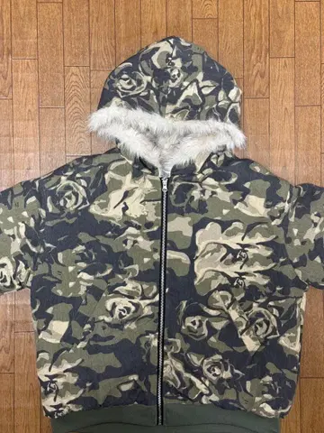 대유행 품절 상품 elev 카모플라쥬 퍼 자켓 M 사이즈