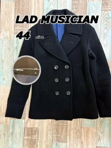 일본제 LAD MUSICIAN 울 피코트 44사이즈 블랙