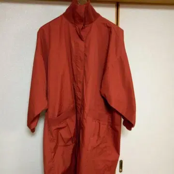 MIYAKE DESIGN STUDIO 빨간색 롱 코트 이카 코트