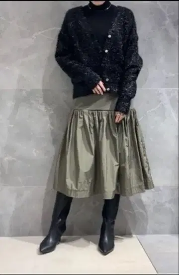 아르페쥬 스토리 블랙 가디건