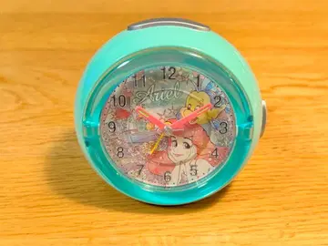아리엘 알람 시계 스카이블루 약 13cm