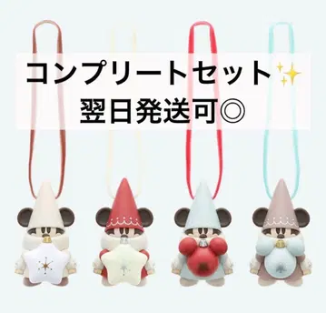 디즈니 크리스마스 릴린린 캡슐 토이 컴플리트 세트 4종류