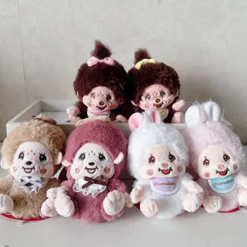 몬치치짱 침탄 봉제 인형 마스코트 6체 세트