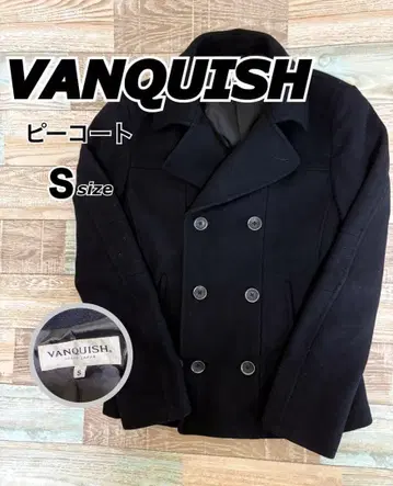 [겨울 준비] VANQUISH 피코트 S 사이즈 블랙