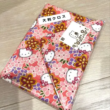 헬로키티 대형 크로스 보자기 핑크