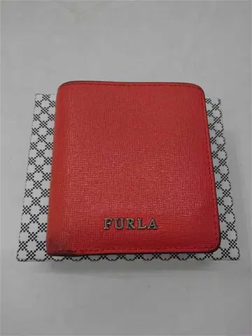 훌라 FURLA 접이식 지갑 레드 계열 여성용