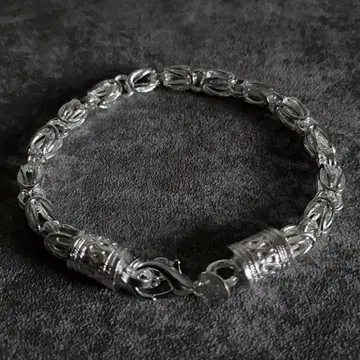 멕시칸 주얼리 실버 925 럭셔리 체인 팔찌