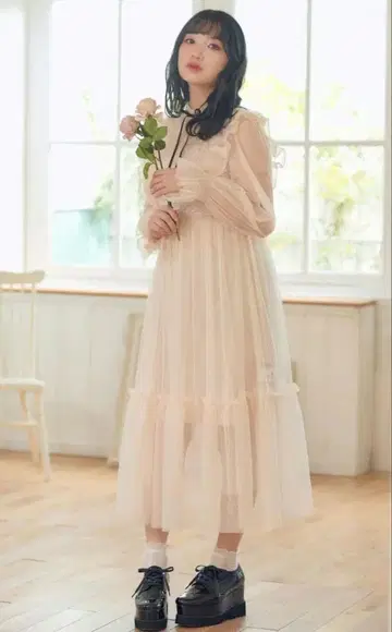 로맨틱 튤 원피스