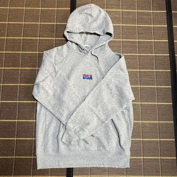USA 로고 그레이 XL 후드티