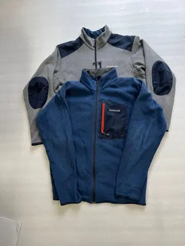 플리스 자켓 그레이 네이비 2벌 montbel