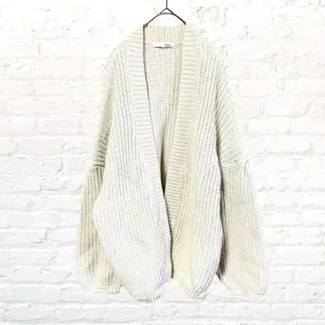 12184 캐널진 Via.J 니트 가디건 베이지 M 구제 의류