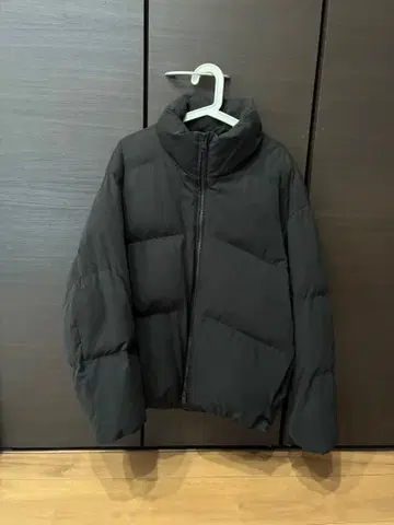 히트 파이버 다운 자켓 M 블랙