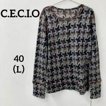 C.E.C.I.O 울 100% 긴팔 티셔츠 40