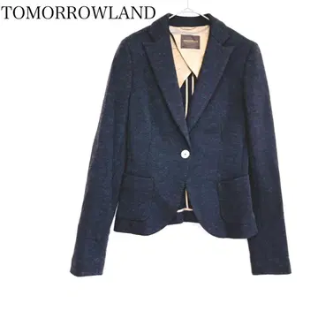 투모로우랜드 컬렉션 새상품급 숏 기장 자켓 울 100%