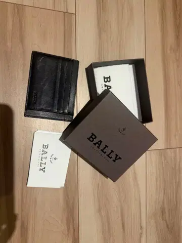 BALLY 브라운 가죽 카드 케이스 8매입