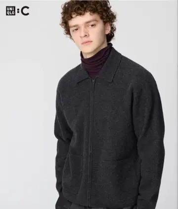 UNIQLO 다크 그레이 집업 자켓