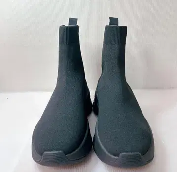 미사용급 24cm 플러스 다이애나 +diana 니트 부츠 삭스 부츠 블랙