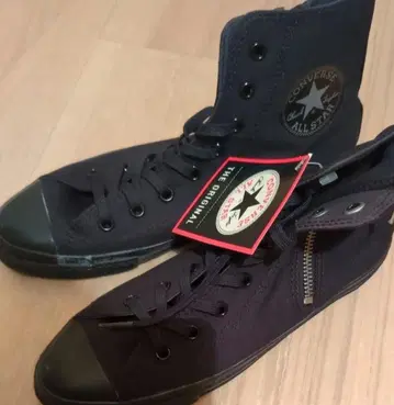 컨버스 척테일러 블랙 하이컷 사이드 지퍼 Size24