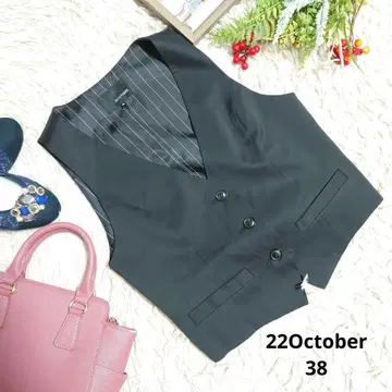 22 October 수트/베스트 (M) 블랙/스트라이프