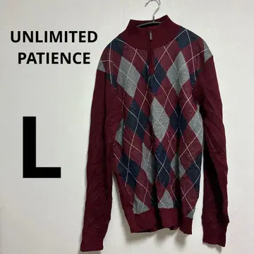 [ L ] UNLIMITED PATIENCE 아가일 니트 스웨터