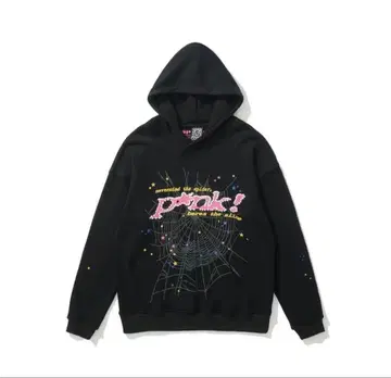 스파이더 웹 디자인 후드티