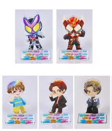 프리미엄 반다이 가면라이더 가브 아크릴 데포르메 피규어 5종