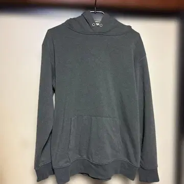 그레이 후드 부착 후드티 M 사이즈