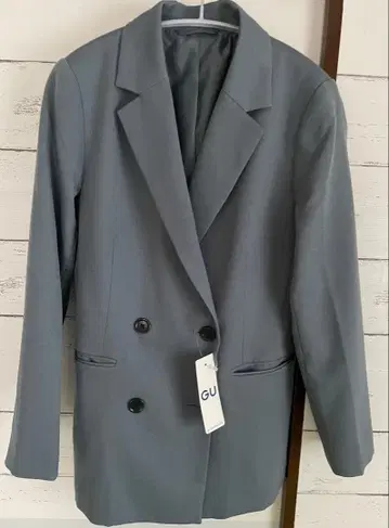 GU 테일러드 자켓 블루 S