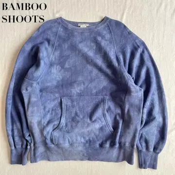 BAMBOO SHOOTS 일본제 맨투맨 트레이닝복 타이다이 올 패턴 M