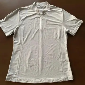 매기 레이스 하프 지퍼 골프 셔츠