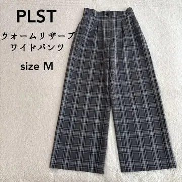 PLST 웜 리저브 와이드 팬츠 체크 M