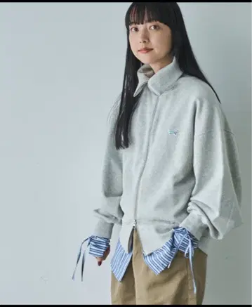 가디건 PENNEYS 별주 쭈리 스탠드 지퍼 맨투맨