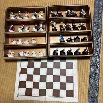 애니메이션 캐릭터 체스 피규어 세트