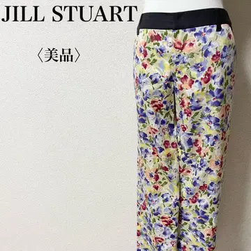 [새상품급] JILL STUART 질 스튜어트 꽃무늬 캐주얼 팬츠