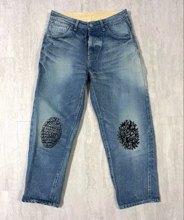 미나 페르호넨 always 플로키 프린트 청바지 데님 36