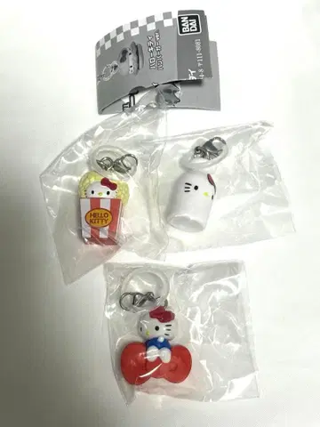 산리오 가챠 메지루시 액세서리 아메리칸 3종 세트