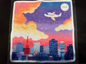 페이러 이세탄 하네다 공항 한정판 타월 손수건 비행기