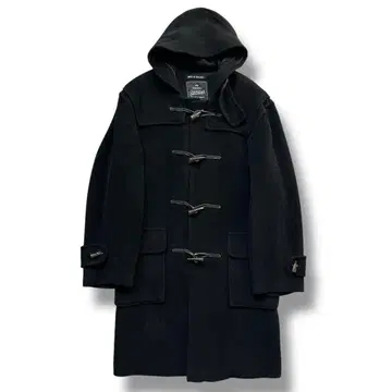 글로버올 킹스턴 더플 코트 헤링본 무어브룩 블랙