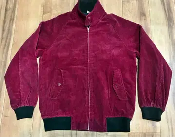 레트로 빈티지 와인 레드 코듀로이 스윙탑 해링턴