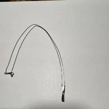 심플 실버 목걸이