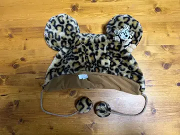 레오파드 무늬 미니 팬캡